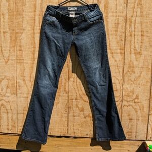 YMI jeans size 9 Boot Cut From City Of Angels Waist 15" Rise 8" flare